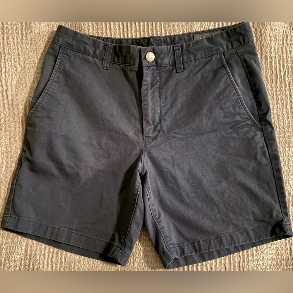 Bonobos Stretch Washed Chino Shorts Navy 31 x 7” Inseam | Classic Summer Staple